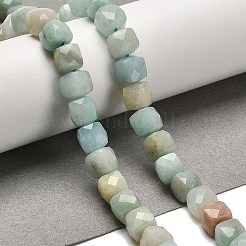 Natural Flower Amazonite Beads Strands&nbsp;G-H078-C05-01