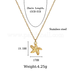 304 Stainless Steel Pendant Necklaces&nbsp;RE2353-1