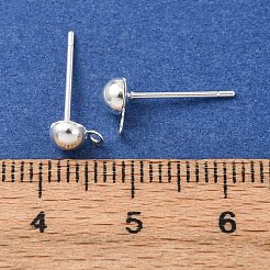 Brass Stud Earring Findings&nbsp;LS-KK-G604-01S-01