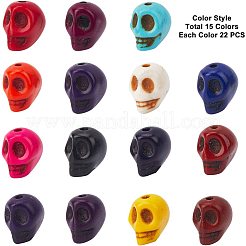 Halloween Theme Dyed Synthetic Turquoise Bead Strands&nbsp;G-GA0001-04