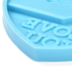 Valentine's Day Theme DIY Pendant Silicone Molds&nbsp;DIY-C009-03G