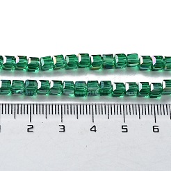 Electroplate Glass Bead Strands&nbsp;EGLA-J028-4x4mm-AB14