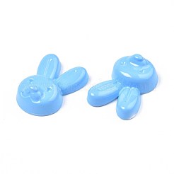 スプレープリントアクリルビーズ  片穴  兎  ミックスカラー  26.5x19.5x9.5mm  穴：1.8mm&nbsp;ACRP-S679-32