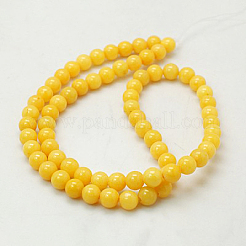 Natural Mashan Jade Round Beads Strands&nbsp;X-G-D263-12mm-XS07