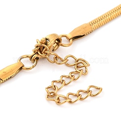 304 Stainless Steel Snake Chain Necklaces for Women&nbsp;NJEW-G140-10G