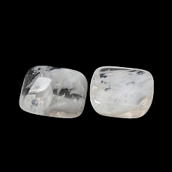 ウォーターメロンストーンのガラスのカボション  正方形  12~12.5x12~12.5x5.5~6mm&nbsp;G-G075-08