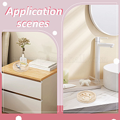 Marble Round Jewelry Plates&nbsp;DIY-WH0899-84