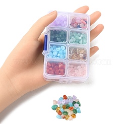 アクリルビーズ  天然石風  チップ/ティードロップ  ミックスカラー  4.6~10x7x3.5~6mm  穴：1.5mm  544個/箱&nbsp;OACR-YW0001-55