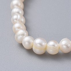 Stretch Grade A Natural Freshwater Pearl Bracelets&nbsp;BJEW-JB04623-01