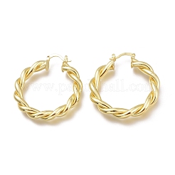 Brass Hoop Earrings&nbsp;EJEW-H104-11G