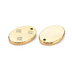 Ion Plating(IP) 304 Stainless Steel Micro Pave Clear Cubic Zirconia Pendants&nbsp;STAS-N097-114LG-NR