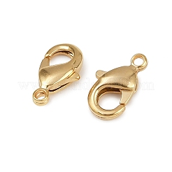 真鍮カニカン  カドミウムフリー＆鉛フリー  24KGP本金メッキ  9.5x6x2.6mm  穴：1mm&nbsp;KK-901-G01