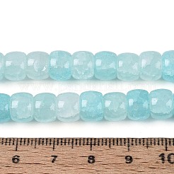 Baking Paint Crackle Glass Beads Strands&nbsp;DGLA-N019-02A-07