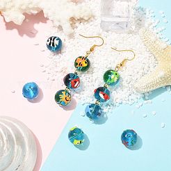 10Pcs 10 Styles Ocean Theme Handmade Glass Enamel Beads&nbsp;LAMP-FS0001-81