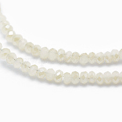 Electroplate Glass Beads Strands&nbsp;X-EGLA-J144-HR-C02