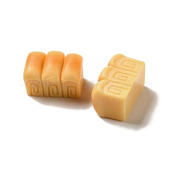 不透明樹脂模造食品デコデンカボション  パン  砂茶色  23.5x16.5x15.5mm&nbsp;RESI-A033-05G