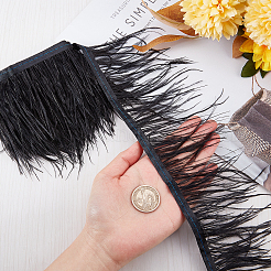 2 Yards Fashion Ostrich Feather Cloth Strand Costume Accessories&nbsp;FIND-GF0003-42A