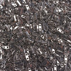 MIYUKIクォーターティラビーズ  日本製シードビーズ  2穴  （qtl190)ニッケルメッキ  5x1.2x1.9mm  穴：0.8mm  約24000個/500g&nbsp;SEED-MY05-QTL190