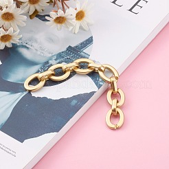 Opaque Spray Painted Acrylic  Linking Cable Chains&nbsp;AJEW-JB00914-01