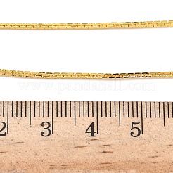 1MM Brass Boston Link Chain Necklaces&nbsp;NJEW-Z097-02G