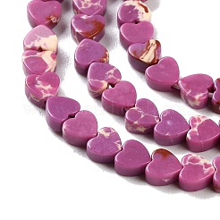 Dyed Synthetic Imperial Jasper Beads Strands&nbsp;G-M403-A35-01