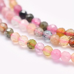 Natural Tourmaline Beads Strands&nbsp;G-O166-27-2mm