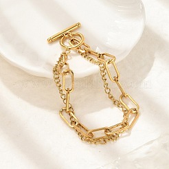 304 Stainless Steel Multi-strand Bracelets&nbsp;BJEW-U023-05G