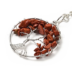 Tree of Life Natural & Synthetic Gemstone Keychain&nbsp;KEYC-G054-01P