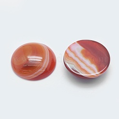 天然石縞瑪瑙/バンデットアゲートカボション  染め  半円  24.5x7~8mm&nbsp;G-G760-B01-05