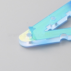 透明アクリルイヤリングディスプレイスタンド  ABカラー  コートハンガー形状  透明  完成品：15.2x8.2x15.5cm  穴：2mm  約13個/セット&nbsp;EDIS-WH0021-05B
