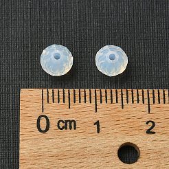 プレシオサ®クリスタルビーズ  チェコクリスタル  双円錐形(451 69 302 ロンデル)  ホワイトオパール 01000個  6mm  穴：1mm&nbsp;X-PRC-BA6-01000