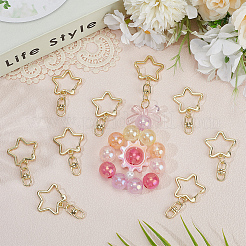 20Pcs Zinc Alloy Keychain Clasps&nbsp;FIND-SP0004-20LG