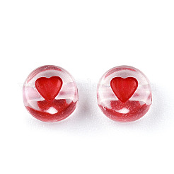 Transparent Acrylic Enamel Beads&nbsp;MACR-N008-60B