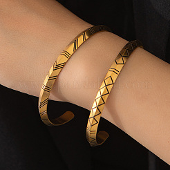 Viking Rune 304 Stainless Steel Enamel Open Cuff Bangles&nbsp;WG4F40C-01