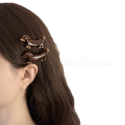 プラスチックダッカール  女性と女の子のためのヘアアクセサリー  犬  70mm&nbsp;PW-WGA1B84-01