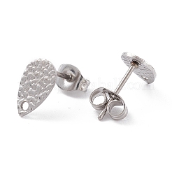 Non-Tarnish 304 Stainless Steel Stud Earring Findings&nbsp;STAS-L216-46P