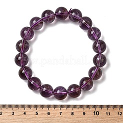 Natural Amethyst Round Beads Stretch Bracelets for Women&nbsp;BJEW-L712-B04-12mm