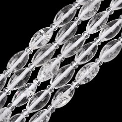Natural Quartz Crystal Beads Strands&nbsp;G-G453-C08-8x13mm