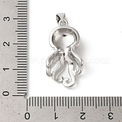 Rack Plating Octopus Brass Pendants&nbsp;KK-Z056-03P