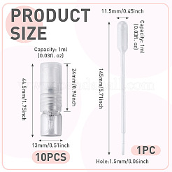 10Pcs Glass Perfume Bottles&nbsp;AJEW-TADJ0001-24