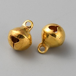 Brass Bell Charms&nbsp;KK-WH0079-70E-G