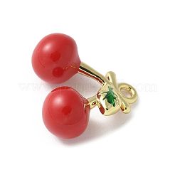 Brass Enamel Pendants&nbsp;KK-P290-12G-02
