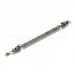 メンズアロイウィートチェーンブレスレット  カニカン付き  ドラゴン  アンティークブロンズ  8-1/2インチ（21.5cm）&nbsp;BJEW-T014-09AB