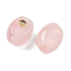 Natural Rose Quartz European Beads&nbsp;GG-CBA105B-02F-G