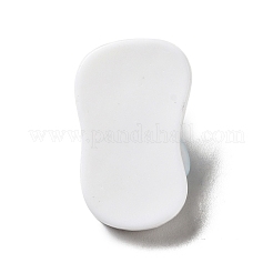 オペーク樹脂カボション  ビーチサンダル  ミックスカラー  26.5x16.5x10.5mm&nbsp;CRES-M014-11