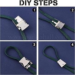 DIY ボロタイエンド検索作成検索キット  3本の合金コードエンドを含む  ボロタイエンドキャップ  6個の鉄のボロタイスライドクラスプ  ミックスカラー  9個/箱&nbsp;FIND-NB0002-07