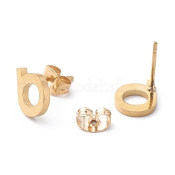 Ion Plating(IP) 304 Stainless Steel Stud Earrings&nbsp;STAS-Z028-A-21G
