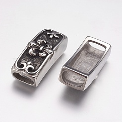 304 Stainless Steel Slide Charms&nbsp;STAS-K171-45AS