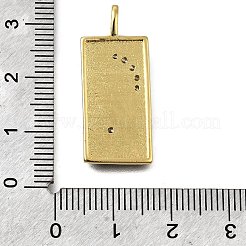 Brass Micro Pave Cubic Zirconia Pendants&nbsp;KK-S523-09G