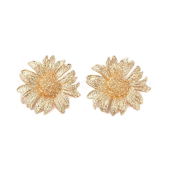 Flower Alloy Stud Earrings for Women&nbsp;EJEW-A112-08KCG